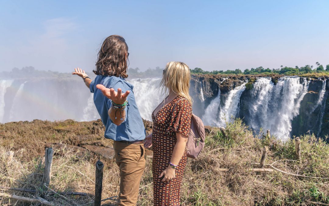 guide, victoria falls, natural wonders, zimbabwe, zambia, livingstone, africa, travel, couple, backpacking, blog, blogger, humble and free, rainbow