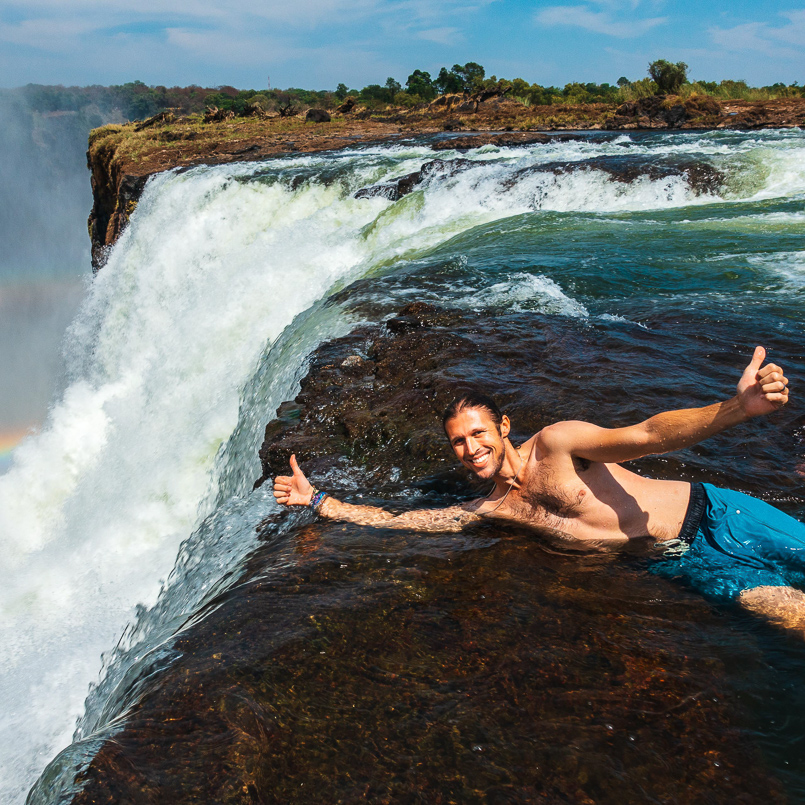 guide, victoria falls, natural wonders, zimbabwe, zambia, livingstone, africa, travel, couple, backpacking, blog, blogger, humble and free, zambezi, devil's pool